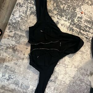 Black cropped jacket